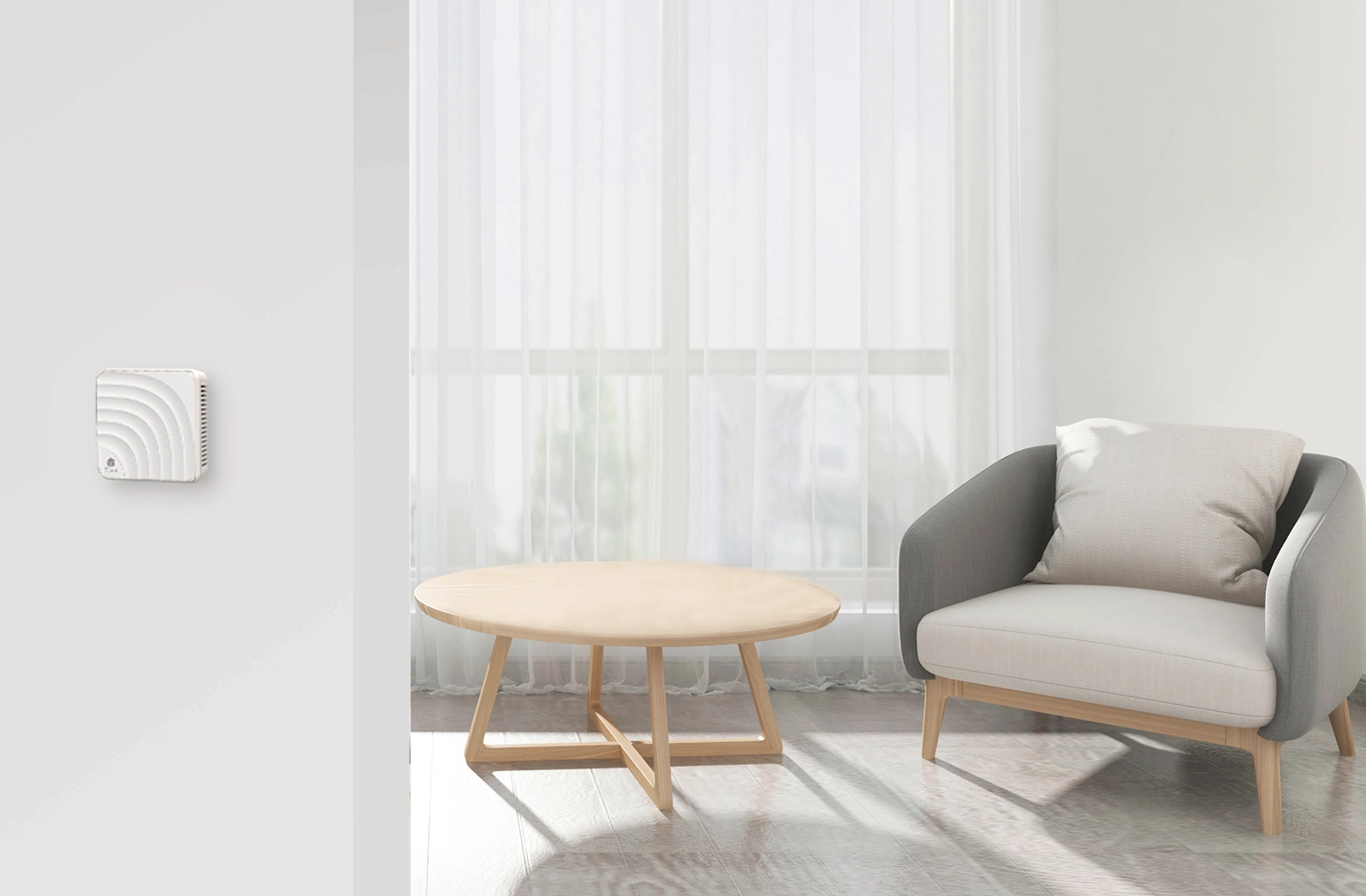 Application de l'émetteur de montage mural AM6208W