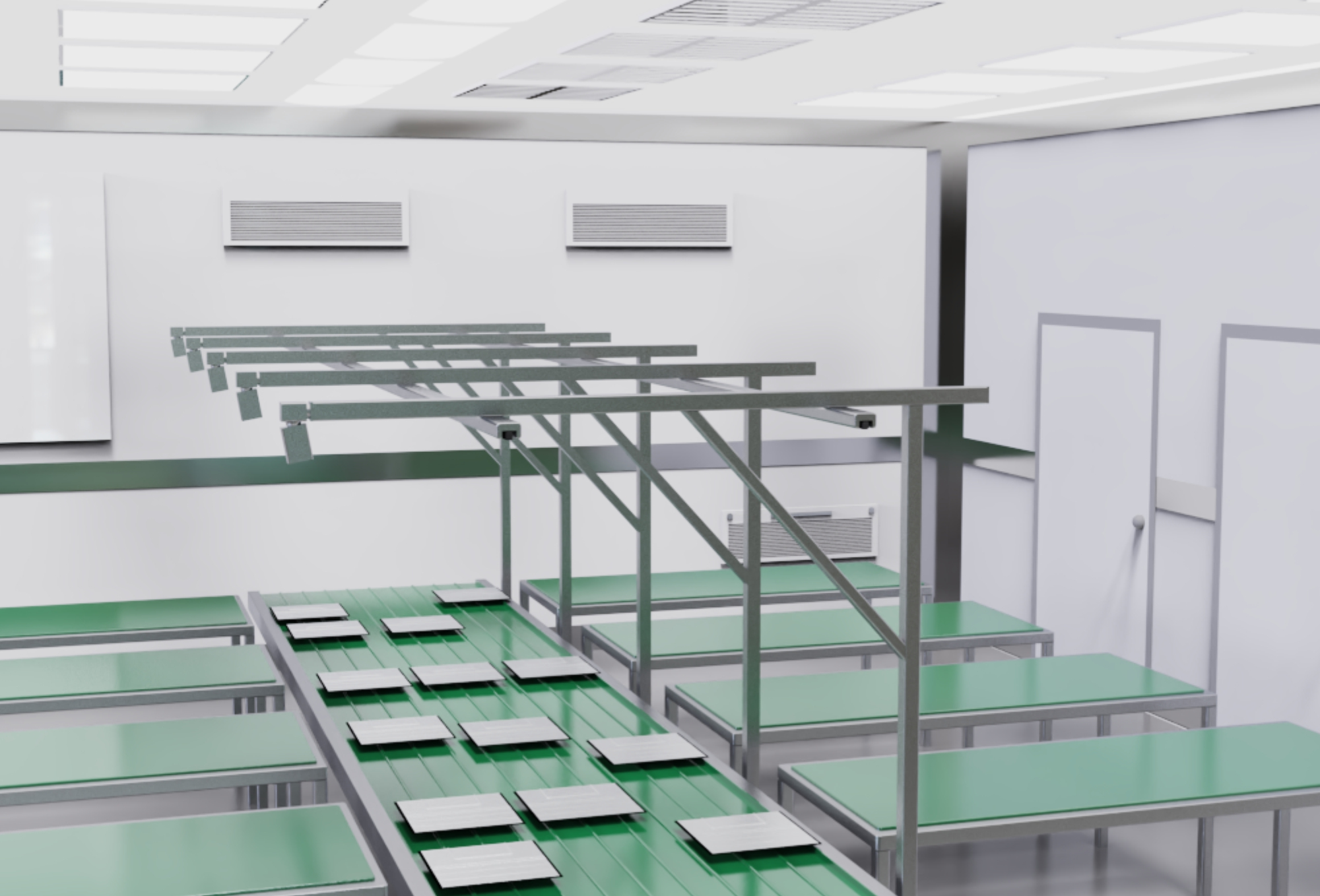 Compteur de particules optiques aéroporté cubique pour l'industrie d'affichage à panneau plat