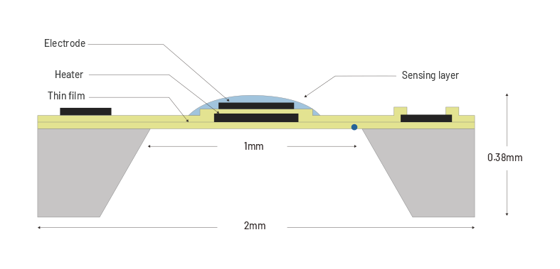 Systèmes micro-électro-mécaniques (MEMS)<br> Semi-conducteur d'oxyde métallique (MOx)